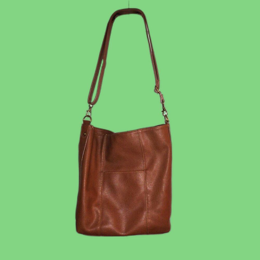 CARLOS By Carlos Santana Faux Leather Shoulder Bag Brown